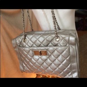 Croft and barrow silver tote